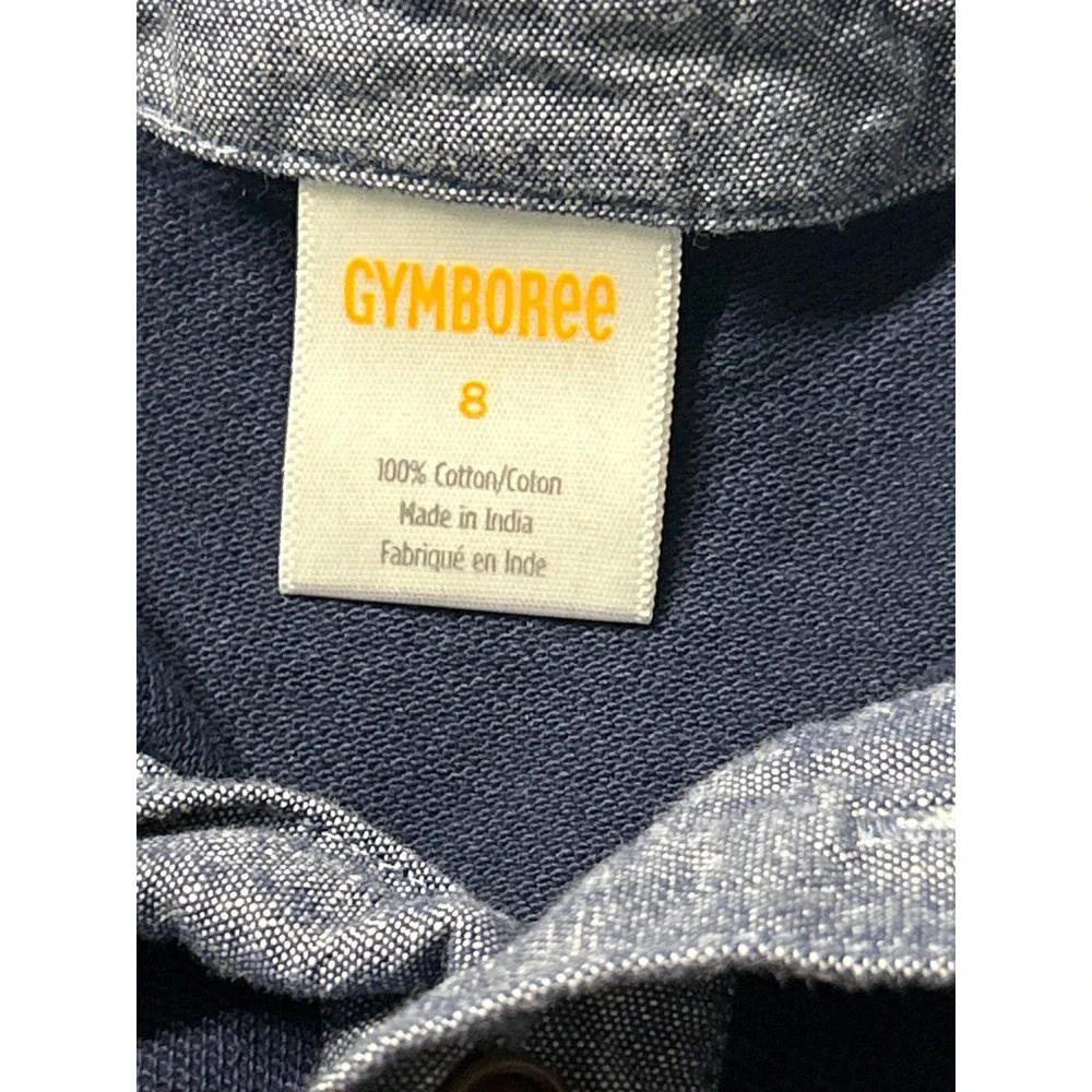 Gymboree Navy Red White‎ Stripe Short Sleeve Polo Shirt Top Size 8 Kids Boys